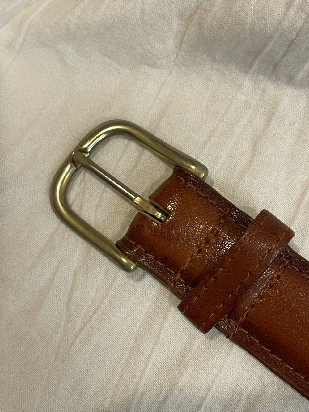 The Leather Shop Vintage Brown Unisex Leather Belt Made in England Size 31